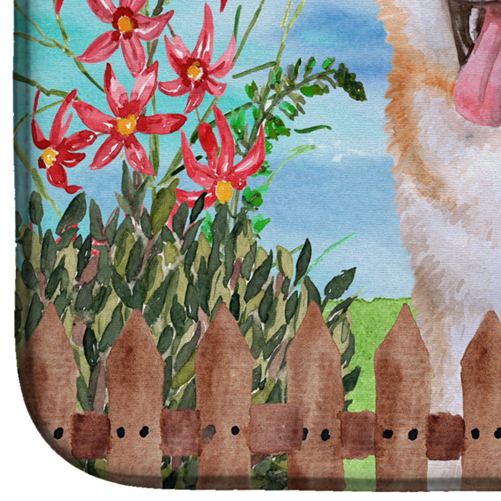 Akita Spring Dish Drying Mat Absorbent Dish Drying Mat Pad for Kitchen Counter Dish Drainer Mat for Countertop, 14 x 21", Multicolor