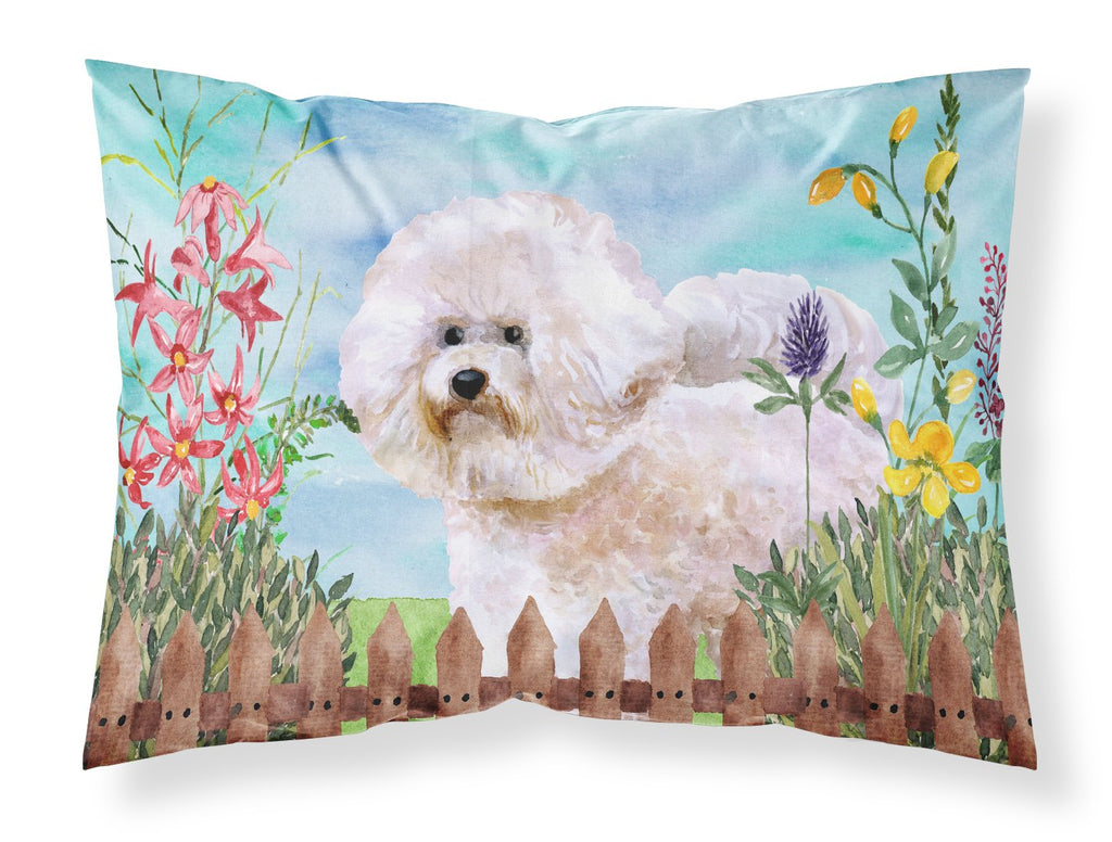 Bichon Frise #2 Spring Standard Pillowcase Lightweight Super Soft Easy Care Decorative Artwork Pillowcase, Standard