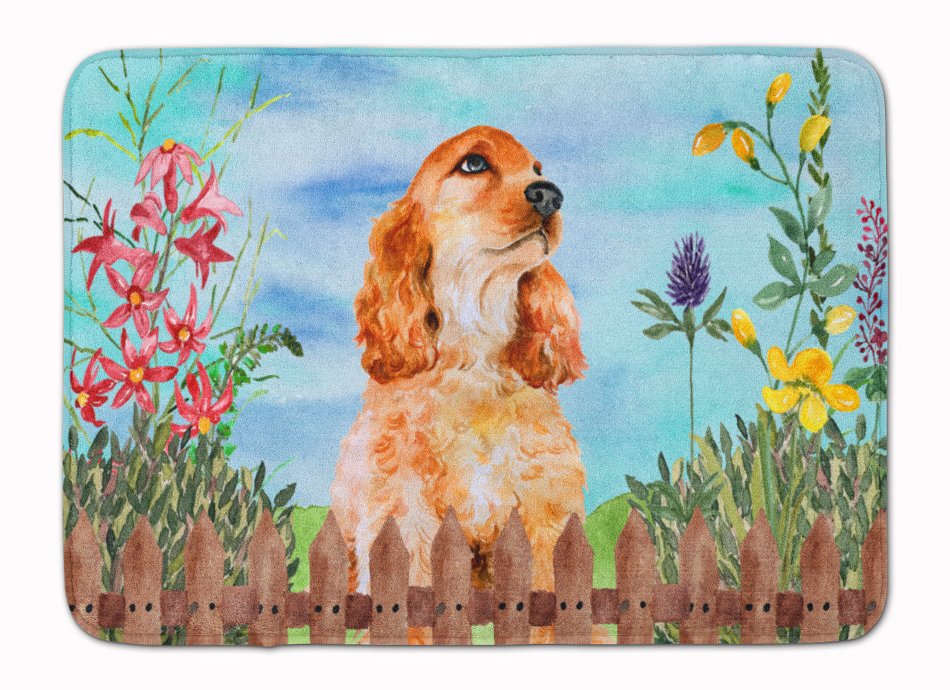 Cocker Spaniel Spring Memory Foam Kitchen Mat Machine Washable Anti-Fatigue Cushion Comfort Bath or Kitchen Rug