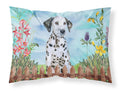 Dalmatian Puppy Spring Standard Pillowcase Lightweight Super Soft Easy Care Decorative Artwork Pillowcase, Standard
