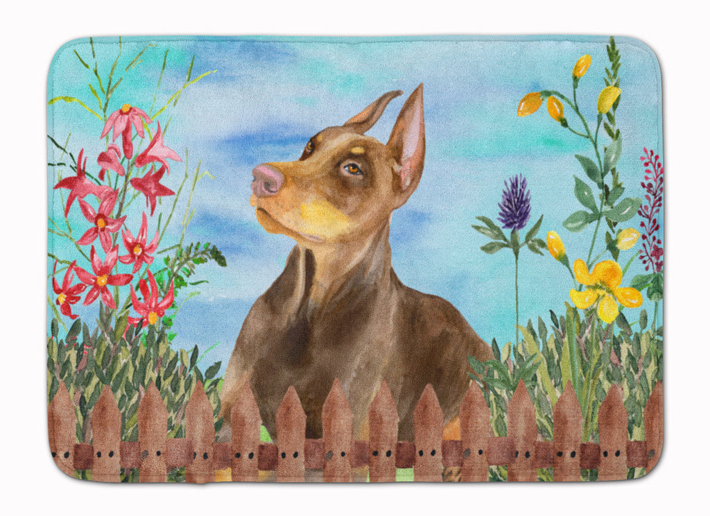 Doberman Pinscher Spring Memory Foam Kitchen Mat Machine Washable Anti-Fatigue Cushion Comfort Bath or Kitchen Rug
