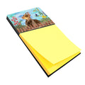 Doberman Pinscher Spring Watercolor Sticky Note Holder Refillable Dispenser Desk Accessory 3x3 Pad Gift