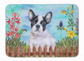 French Bulldog Black White Spring Memory Foam Kitchen Mat Machine Washable Anti-Fatigue Cushion Comfort Bath or Kitchen Rug