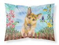 German Shepherd #2 Spring Standard Pillowcase Lightweight Super Soft Easy Care Decorative Artwork Pillowcase, Standard