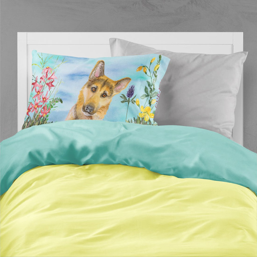 German Shepherd #2 Spring Standard Pillowcase Lightweight Super Soft Easy Care Decorative Artwork Pillowcase, Standard