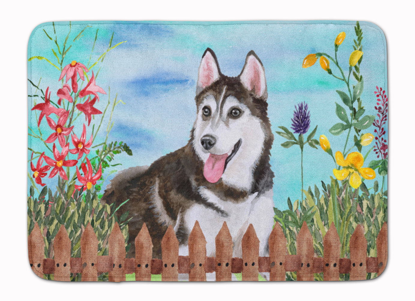 Siberian Husky #2 Spring Memory Foam Kitchen Mat Machine Washable Anti-Fatigue Cushion Comfort Bath or Kitchen Rug
