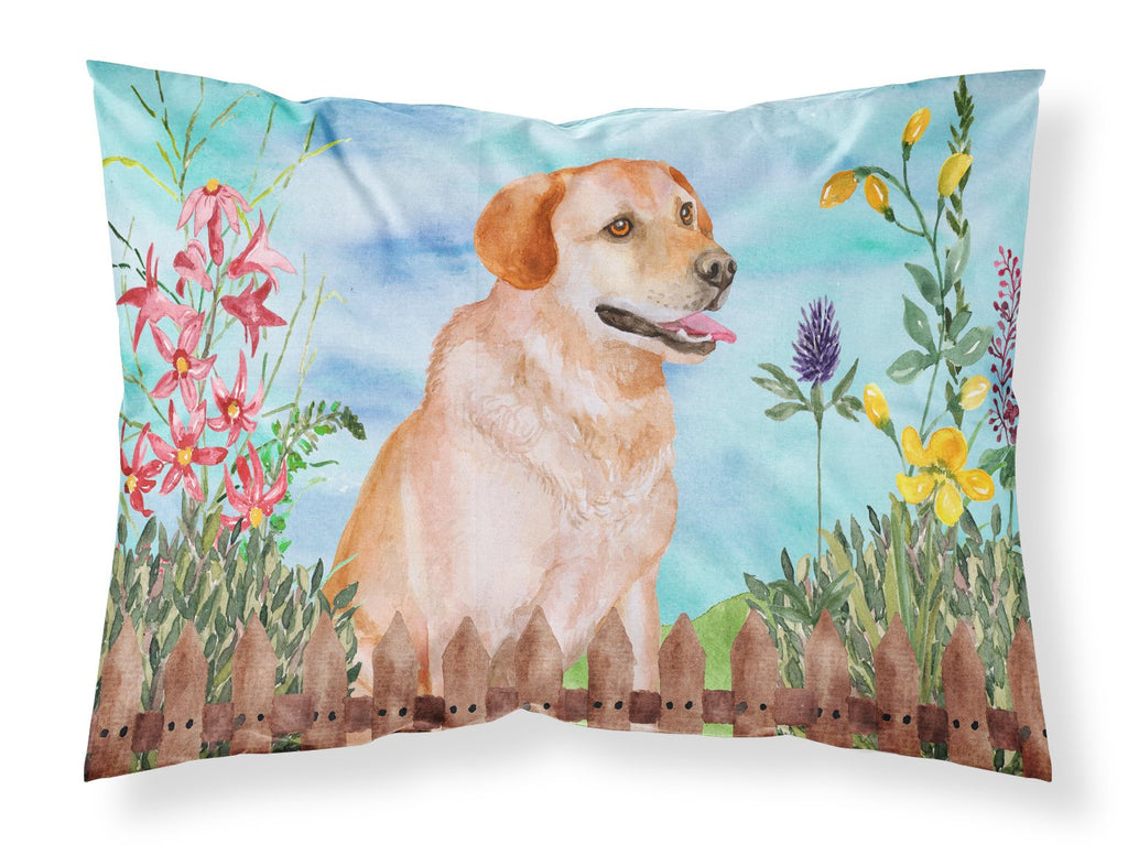 Labrador Retriever Spring Standard Pillowcase Lightweight Super Soft Easy Care Decorative Artwork Pillowcase, Standard