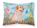 Labrador Retriever Spring Standard Pillowcase Lightweight Super Soft Easy Care Decorative Artwork Pillowcase, Standard