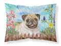 Fawn Pug Spring Standard Pillowcase Lightweight Super Soft Easy Care Decorative Artwork Pillowcase, Standard