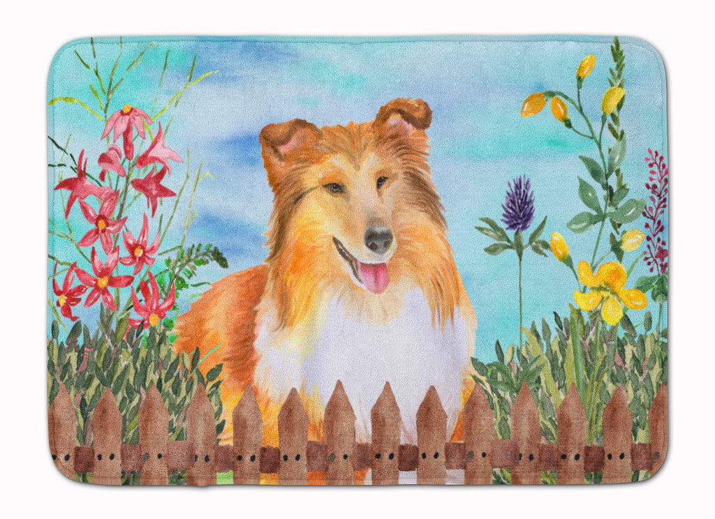 Sheltie Spring Memory Foam Kitchen Mat Machine Washable Anti-Fatigue Cushion Comfort Bath or Kitchen Rug