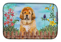 Tibetan Mastiff Spring Dish Drying Mat Absorbent Dish Drying Mat Pad for Kitchen Counter Dish Drainer Mat for Countertop, 14 x 21", Multicolor