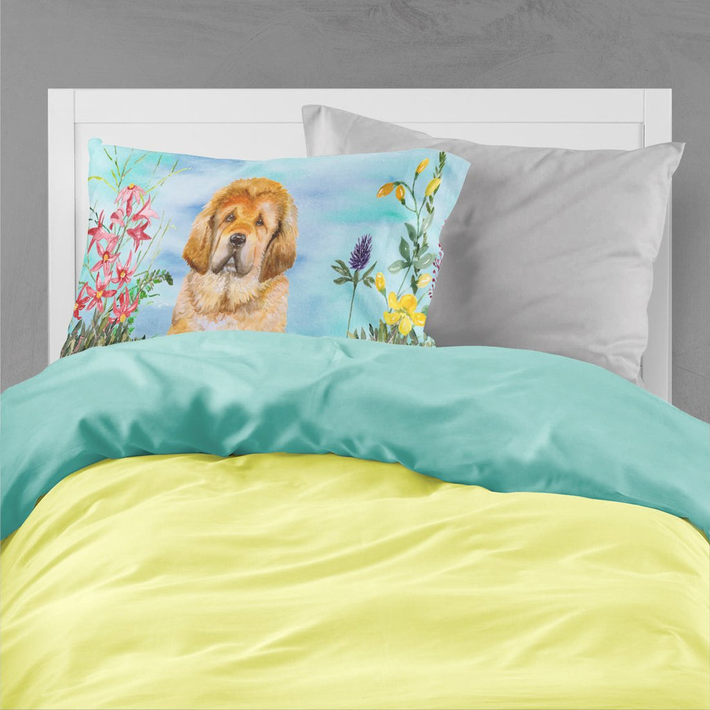 Tibetan Mastiff Spring Standard Pillowcase Lightweight Super Soft Easy Care Decorative Artwork Pillowcase, Standard