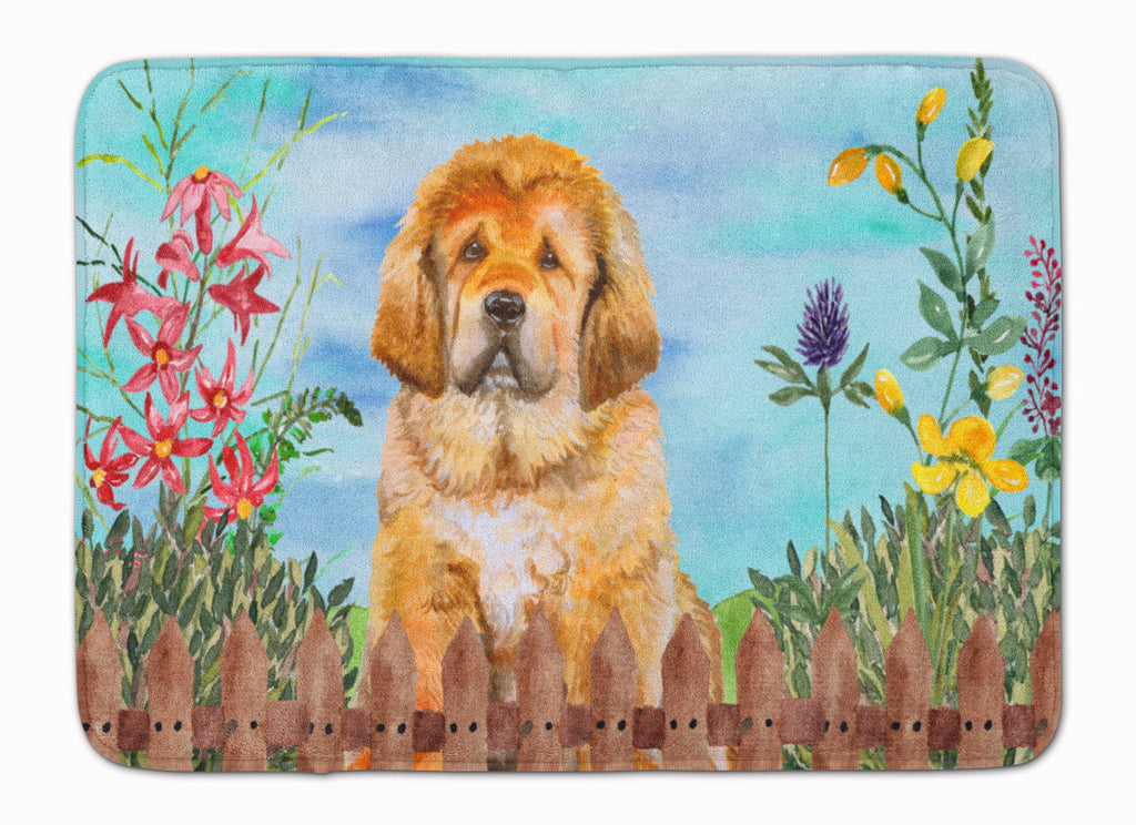Tibetan Mastiff Spring Memory Foam Kitchen Mat Machine Washable Anti-Fatigue Cushion Comfort Bath or Kitchen Rug