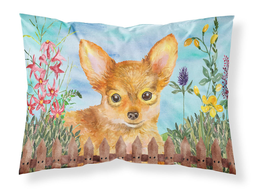 Toy Terrier Spring Standard Pillowcase Lightweight Super Soft Easy Care Decorative Artwork Pillowcase, Standard