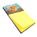 Toy Terrier Spring Watercolor Sticky Note Holder Refillable Dispenser Desk Accessory 3x3 Pad Gift