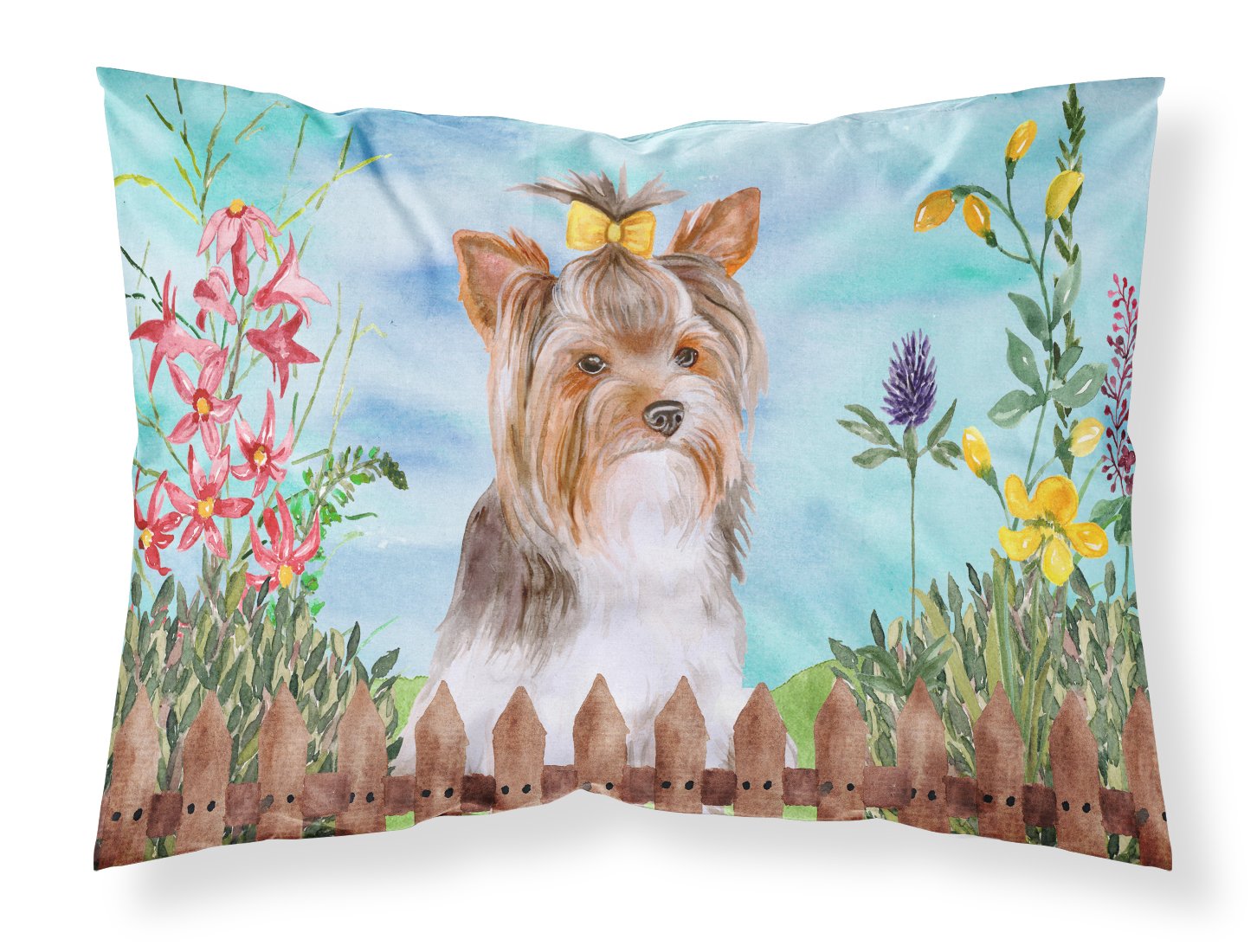 Yorkshire Terrier #2 Spring Standard Pillowcase Lightweight Super Soft Easy Care Decorative Artwork Pillowcase, Standard