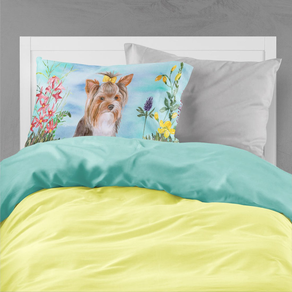 Yorkshire Terrier #2 Spring Standard Pillowcase Lightweight Super Soft Easy Care Decorative Artwork Pillowcase, Standard