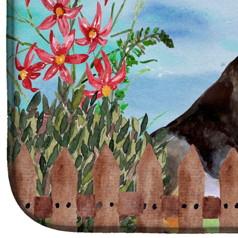 Miniature Pinscher #2 Spring Dish Drying Mat Absorbent Dish Drying Mat Pad for Kitchen Counter Dish Drainer Mat for Countertop, 14 x 21", Multicolor