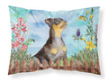 Miniature Pinscher #2 Spring Standard Pillowcase Lightweight Super Soft Easy Care Decorative Artwork Pillowcase, Standard