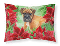 German Boxer Poinsettas Standard Pillowcase Lightweight Super Soft Easy Care Decorative Artwork Pillowcase, Standard