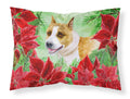 American Staffordshire Poinsettas Standard Pillowcase Lightweight Super Soft Easy Care Decorative Artwork Pillowcase, Standard