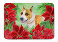 American Staffordshire Poinsettas Memory Foam Kitchen Mat Machine Washable Anti-Fatigue Cushion Comfort Bath or Kitchen Rug