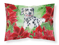 Dalmatian Poinsettas Standard Pillowcase Lightweight Super Soft Easy Care Decorative Artwork Pillowcase, Standard