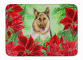 German Shepherd Poinsettas Memory Foam Kitchen Mat Machine Washable Anti-Fatigue Cushion Comfort Bath or Kitchen Rug