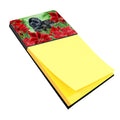 Newfoundland Poinsettas Watercolor Sticky Note Holder Refillable Dispenser Desk Accessory 3x3 Pad Gift