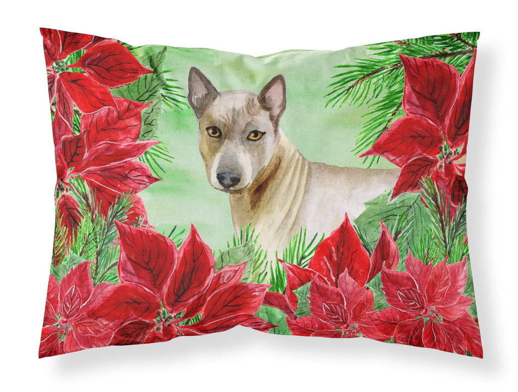 Thai Ridgeback Poinsettas Standard Pillowcase Lightweight Super Soft Easy Care Decorative Artwork Pillowcase, Standard