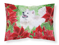 Samoyed Poinsettas Standard Pillowcase Lightweight Super Soft Easy Care Decorative Artwork Pillowcase, Standard