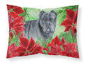 Cane Corso Poinsettas Standard Pillowcase Lightweight Super Soft Easy Care Decorative Artwork Pillowcase, Standard