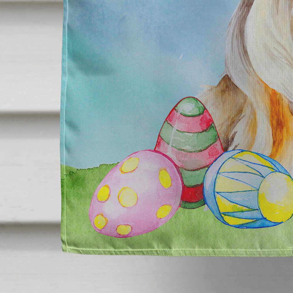 Yorkie Easter Bunny House Flag 28x40 Porch Sleeve Pole Decorative Outside Yard Banner Artwork Wall Hanging, Polyester