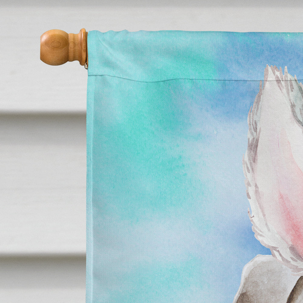 Pug Easter Bunny House Flag 28x40 Porch Sleeve Pole Decorative Outside Yard Banner Artwork Wall Hanging, Polyester
