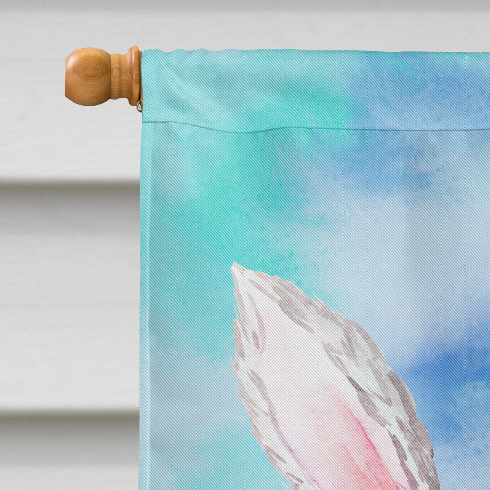 Norfolk Terrier Easter Bunny House Flag 28x40 Porch Sleeve Pole Decorative Outside Yard Banner Artwork Wall Hanging, Polyester