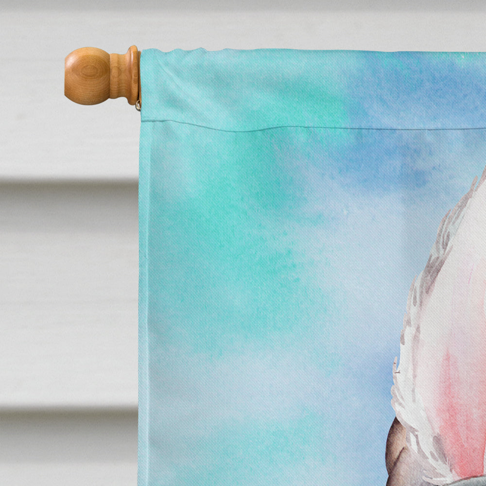 Lancashire Heeler Easter Bunny House Flag 28x40 Porch Sleeve Pole Decorative Outside Yard Banner Artwork Wall Hanging, Polyester