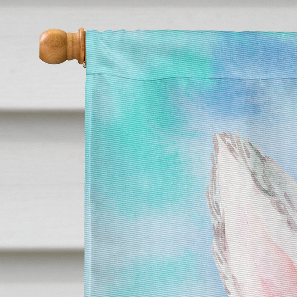 Dandie Dinmont Easter Bunny House Flag 28x40 Porch Sleeve Pole Decorative Outside Yard Banner Artwork Wall Hanging, Polyester