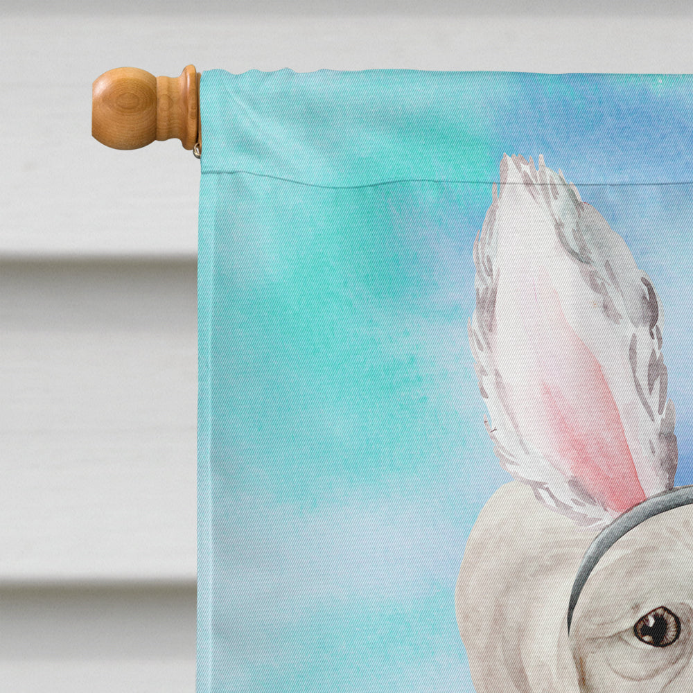 Chinese Crested Easter Bunny House Flag 28x40 Porch Sleeve Pole Decorative Outside Yard Banner Artwork Wall Hanging, Polyester