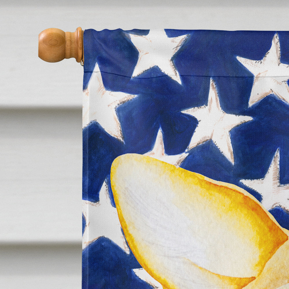 Corgi Patriotic House Flag 28x40 Porch Sleeve Pole Decorative Outside Yard Banner Artwork Wall Hanging, Polyester