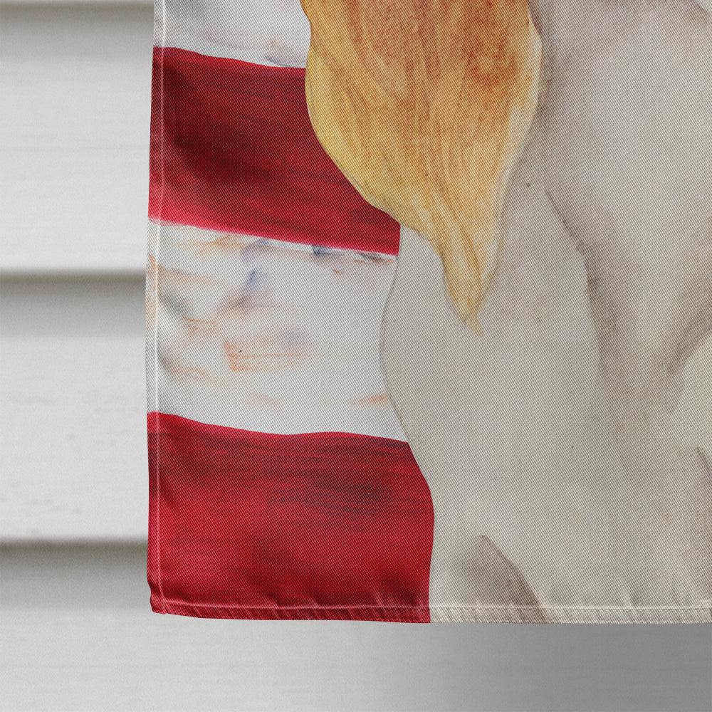 Cavalier Spaniel Patriotic House Flag 28x40 Porch Sleeve Pole Decorative Outside Yard Banner Artwork Wall Hanging, Polyester
