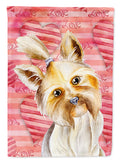 Yorkie Yorkshier Terrier Love House Flag 28x40 Porch Sleeve Pole Decorative Outside Yard Banner Artwork Wall Hanging, Polyester