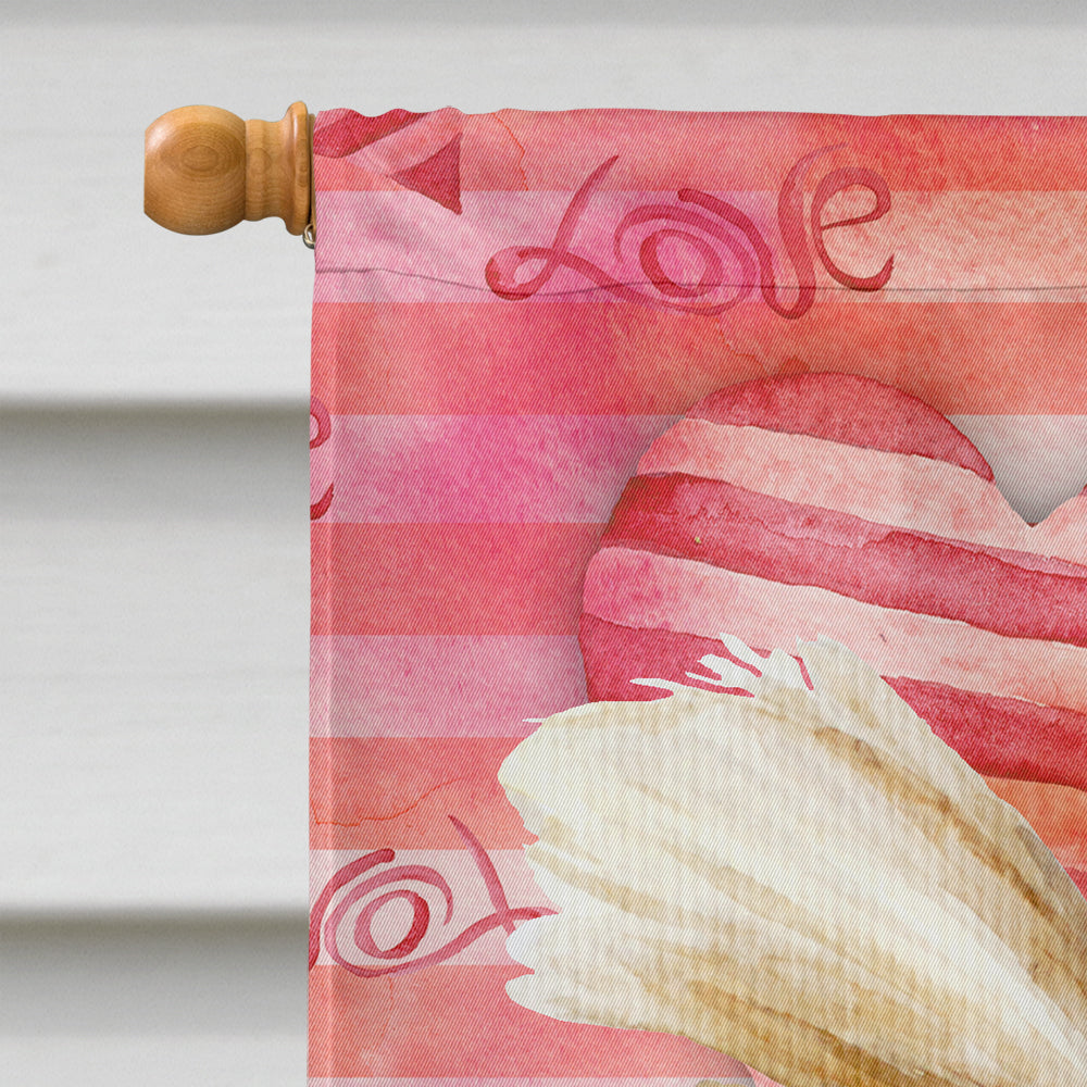 Yorkie Yorkshier Terrier Love House Flag 28x40 Porch Sleeve Pole Decorative Outside Yard Banner Artwork Wall Hanging, Polyester