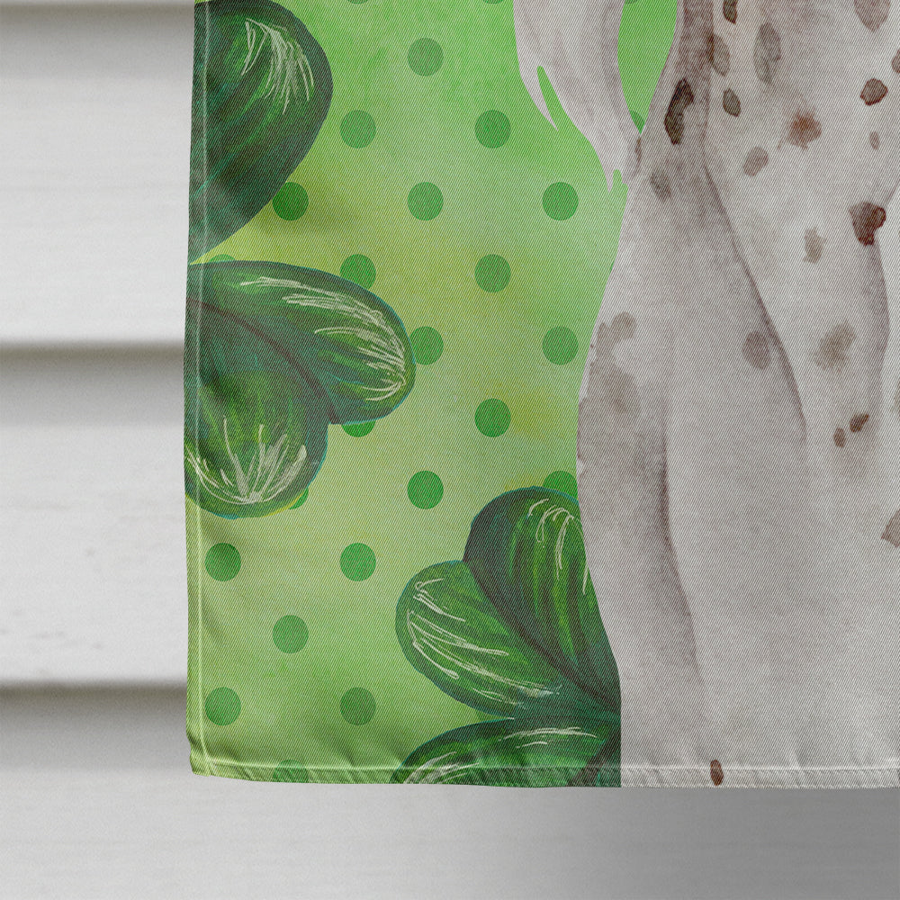 Chinese Crested Shamrocks House Flag 28x40 Porch Sleeve Pole Decorative Outside Yard Banner Artwork Wall Hanging, Polyester