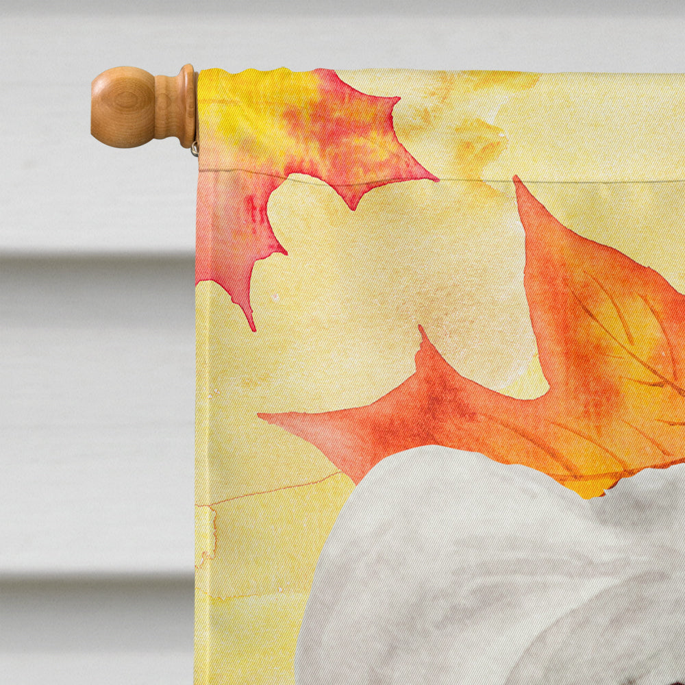 Chinese Crested Fall House Flag 28x40 Porch Sleeve Pole Decorative Outside Yard Banner Artwork Wall Hanging, Polyester