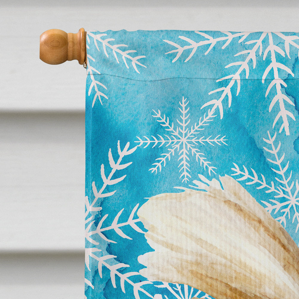 Yorkie Yorkshier Terrier Winter House Flag 28x40 Porch Sleeve Pole Decorative Outside Yard Banner Artwork Wall Hanging, Polyester