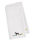 American Water Spaniel Easter White Embroidered Towel Set of 2 Decorative Bathroom Guest Hand Towel for Hand, Face, Tea, Dishcloth, 19 X 25, White