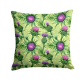 Thistle Decorative Throw Pillow 14x14 Indoor Outdoor Accent Cushion, Fabric Cover with Insert for Sofa, Bed, Porch & Living Room