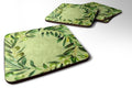 Olives Foam Coasters Set of 4 Cup Coasters for Indoor Outdoor, Tabletop Protection, Anti Slip, Mouse pad Material