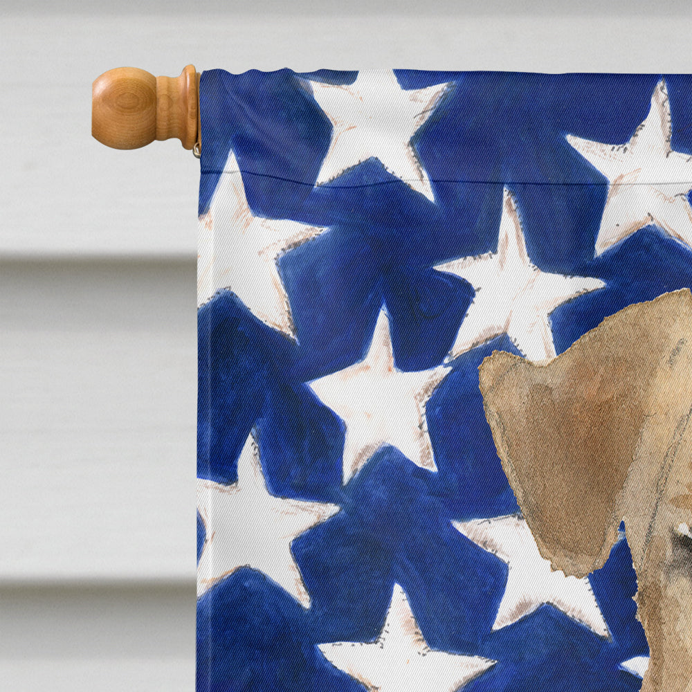 Patriotic USA Welsh Terrier House Flag 28x40 Porch Sleeve Pole Decorative Outside Yard Banner Artwork Wall Hanging, Polyester