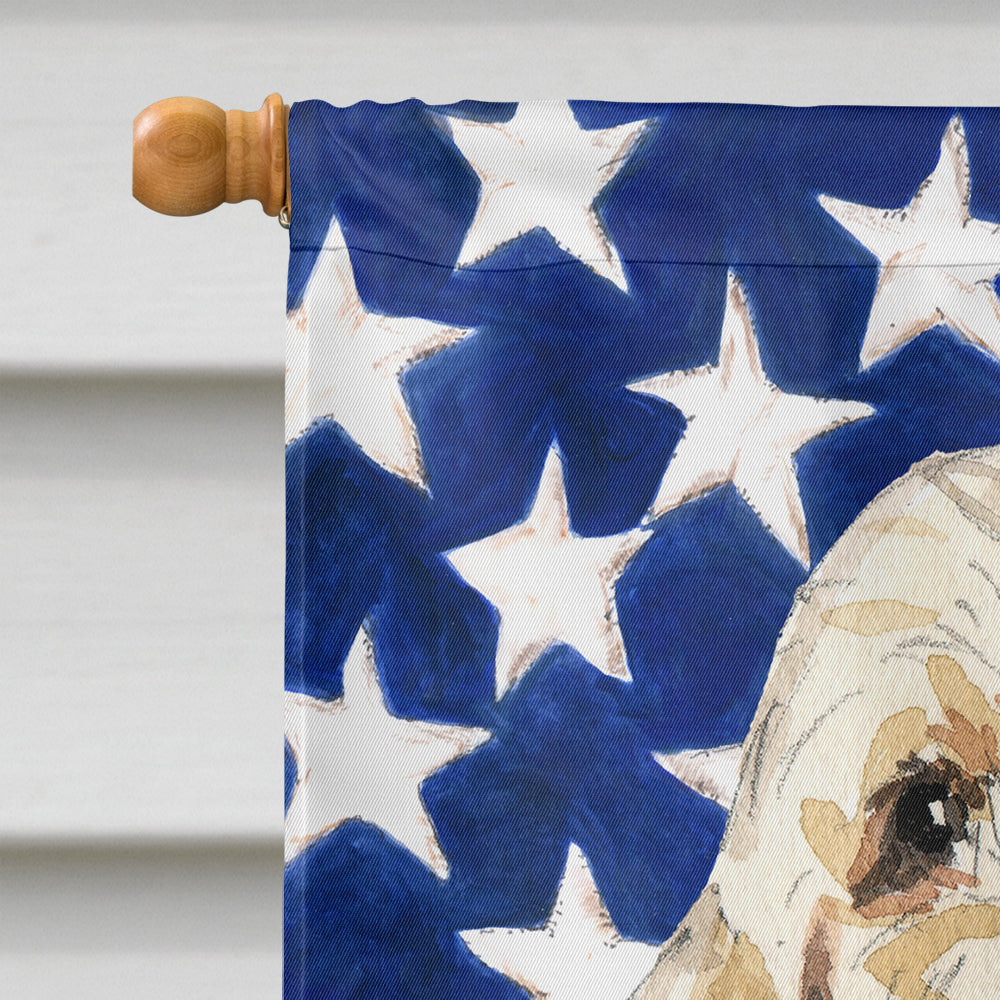 Patriotic USA Spinone Italiano House Flag 28x40 Porch Sleeve Pole Decorative Outside Yard Banner Artwork Wall Hanging, Polyester